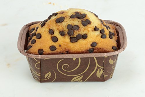 Premium Personal Mini Size Paper Baking Loaf Pan, Perfect For Chocolate Cake, Banana Bread, Brown & Gold, Set Of 600 - By Ecobake #TOP5