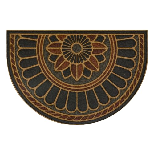 Mohawk Home Swirl Style Casual Ornamental Tan 2' X 3' All Weather Outdoor Door Mat Perfect for Porch, Garage