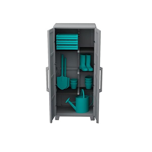 Terry, Transforming Modular 4, hoher multifunktionaler Schrank mit zwei Türen für drinnen und draußen - 78x43,6x184,40… – Bild 6