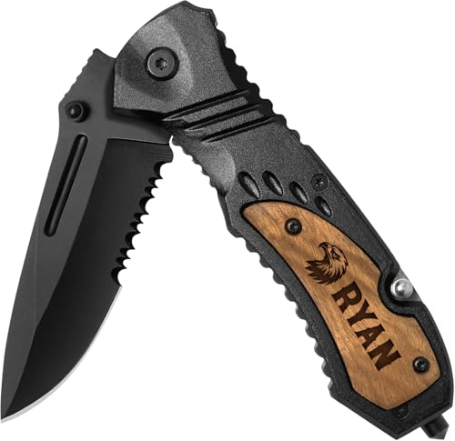 Personalized 8-Inch Hunting Pocket Knife