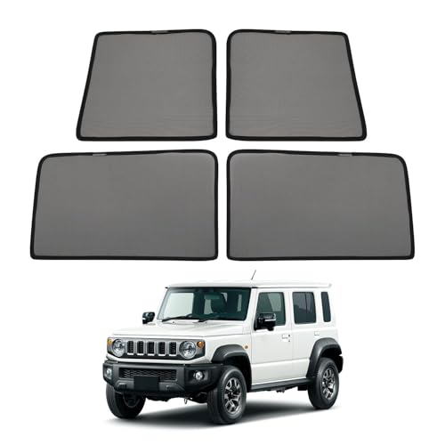 CARTIST スズキ ジムニー ノマド JC74 専用 メッシュカーテン JIMNY NOMADE/SIERRA エヌボックス nボックス 2025年-現行 サンシェード カーシェード 換気 UVカット マグネット式 簡単着脱 遮光 断熱 インテリア 日よけ 車種専用 アクセサリー カスタム 4枚