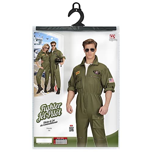 Widmann - kostuum vechtjet pilot Medium groen - Image 3