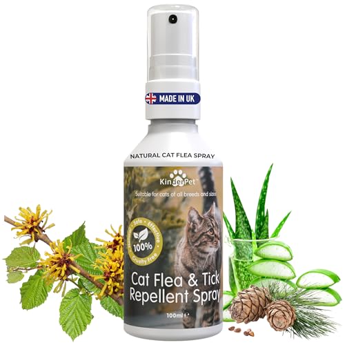 KinderPet® Eco Cat Flea Treatment Tick Lice Mite Control Spray Kill Fleas And Eggs For The Home Safe Natural Effective Made in The UK 100ml