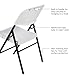 Amazon Basics Sturdy Foldable Plastic Chair, Portable, 350-Pound Capacity, White, 6-Pack
