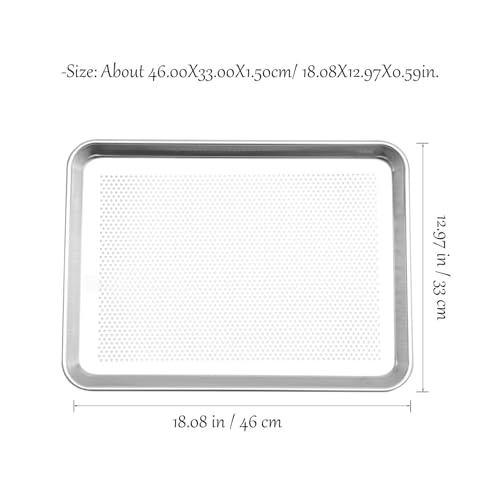 Plaque à pâtisserie perforée en aluminium rigide pour cuisson au four - 8