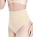 Hioffer Women Waist Cincher Girdle Tummy Slimmer Sexy Thong Panty Shapewear Nude,Medium