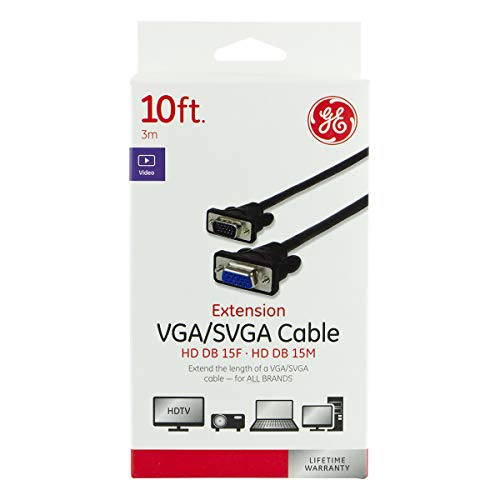 Câble VGA double blindage 3m GE 34506 anti-interférences écran