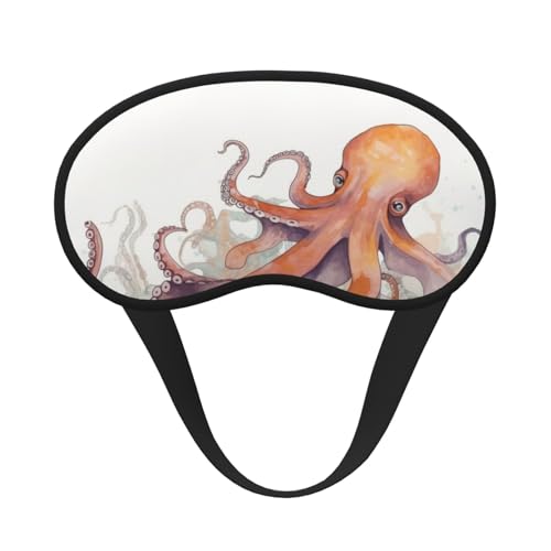 タコ触手スリープマスク 横向き寝用 遮光アイマスク 男女兼用 圧力ゼロスリーピングマスク ソフト 通気性 アイカバー 快適な目隠しアイシェード 夜の睡眠用