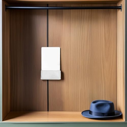 Miroir magnétique de casier portable : lot de 2 miroirs blancs de poche contre le désordre - 6
