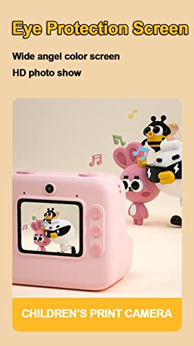 Digital-Camera-for-Kids-Instant-Print-Camera-with-32GB-Memory-Card-Selfie-Video-Camera-for-Kid-with-Dual-Lens-Print-Paper-Rechargeable-Digital-Camera-for-Kids-Boys-Girls-3-4-5-6-7-8-Years-Old