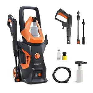 iBELL WIND55 Universal Motor 1600 W 130bar 7L/Min Flow High Pressure Washer for Cars/Bikes & Home Cleaning Purpose (Black & Orange)