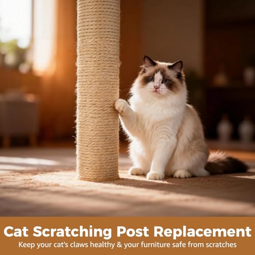 Postes de rascado para gato 4 piezas reposición sisal miniatura 2
