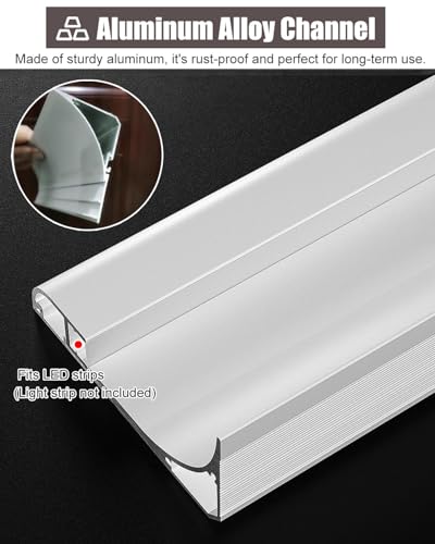 Moldura de techo LED de aluminio de 6.8m para iluminación de zócalos 5