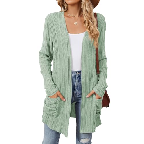 Cardigan Sweaters for Women Trendy Lightweight Cardigan Fall Oversized Open Front Long Cardigans with Pockets2