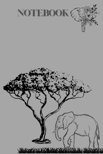 Cahier ligné girafe éléphant d'Afrique pour structurer vos notes de réunion