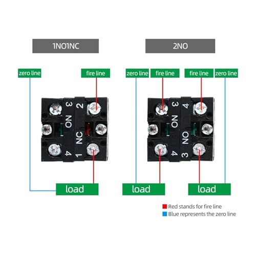 Bouton interrupteur XB2 réinitialisation 22mm évite blocages 10A