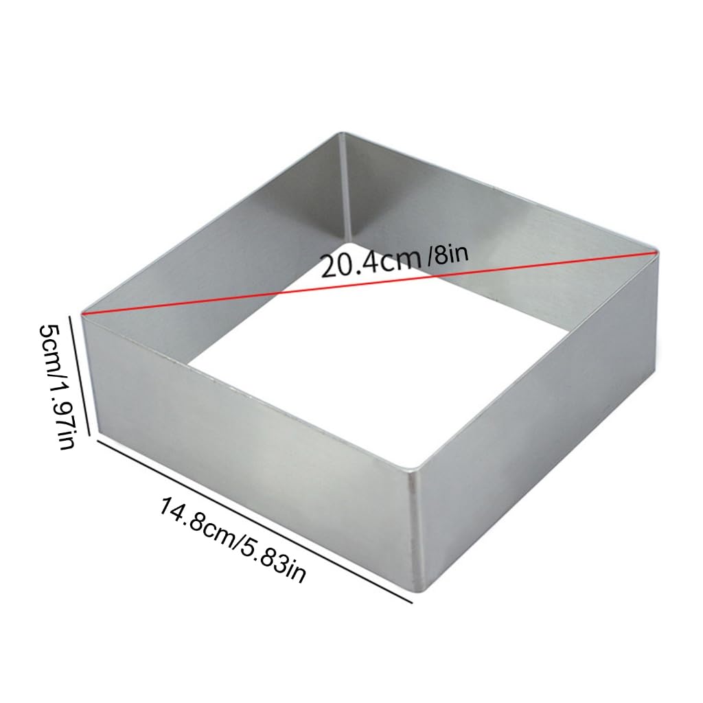 Stampino quadrato ondulato 3pz 5,0/ 6,0 / 7,5 cm La Mandorla - Tutto