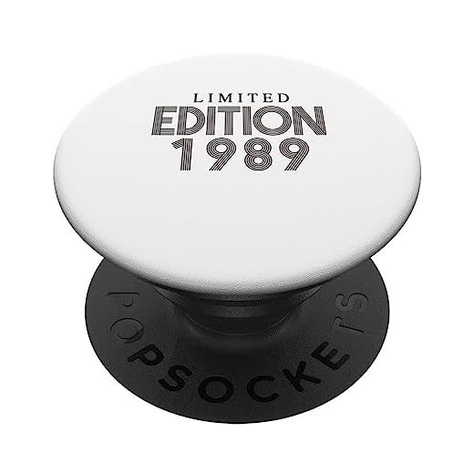 Edición limitada 1989 Cumpleaños 1989 Vintage 1989 PopSockets PopGrip Intercambiable