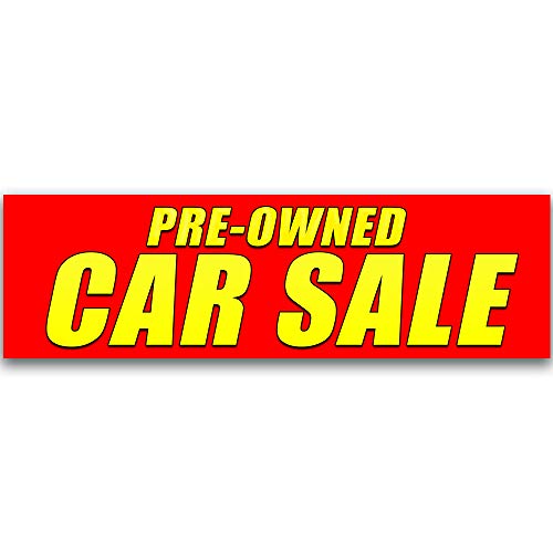 Pre-Owned Car Sale Vinyl Banner 10 Feet Wide by 3
