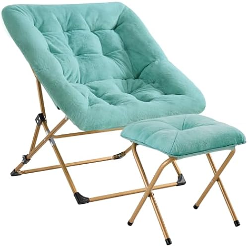 OAKHAM Saucer Chair for Adults, Foldable Comfy Chair for Bedroom