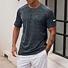 Jack Will T Shirts for Men for Sports Fitness Loose Fit Plain Design Perfect for Spring Summer Moisture Wicking Fabric Ideal Companion for Shorts Jack, black, 4XL #1