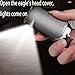 Butane Torch Lighter Windproof Jet Flame Lighters Adjustable Flame and Reusable Suitable for Kitchen Camping BBQ(Silver)