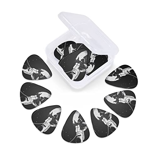 Astronaut Fishing Planet Lot de 12 médiators pour guitare basse électrique et acoustique - Les Beatles, Paul McCartney, John Lennon, RIngo Starr, George Harrison Astronaut Fishing Planet Lot de 12 médiators pour guitare basse électrique et acoustique – Image 7