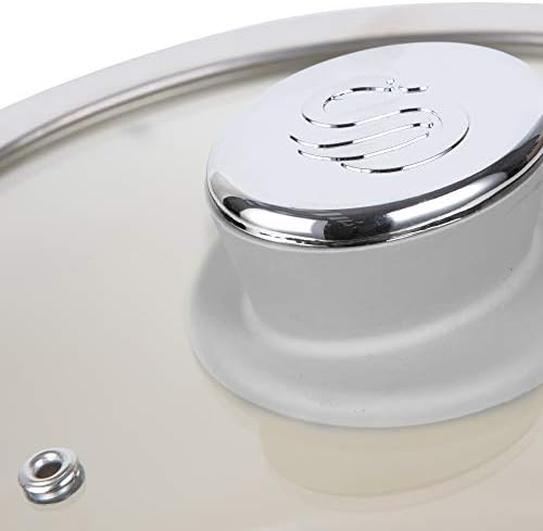 Swan Retro Induction Pan Set With Glass Lid, Non Stick Ceramic Coating, Easy to Clean, Grey, 5 Piece, 16/18/20 cm Saucepans, 20/28 cm Frying Pans