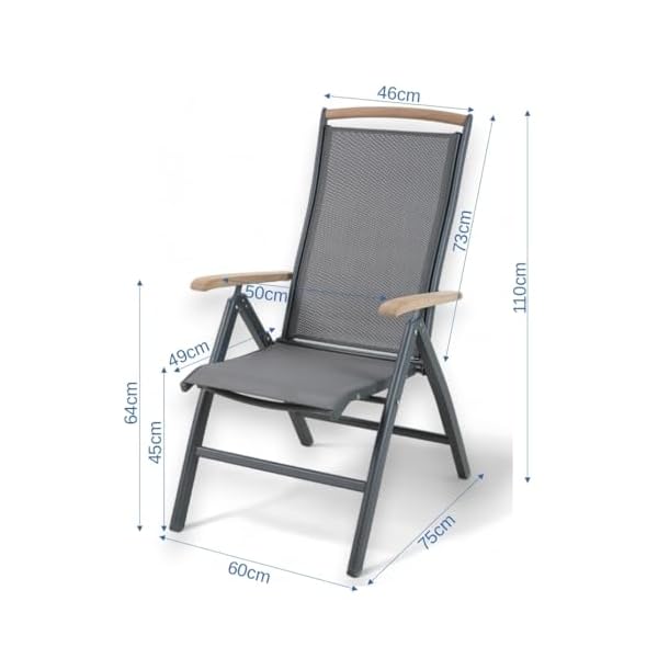 Trinidad Hochlehner Gartensessel Aluminium & Teakholz
