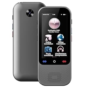 Language Translator Device No WiFi Needed, Upgraded S80 Pro Ai ChatGpt PortableTranslator with 138 Languages, Real-Time Two-Way Voice Offline/Photo/Translation Device for Travel Business Learning