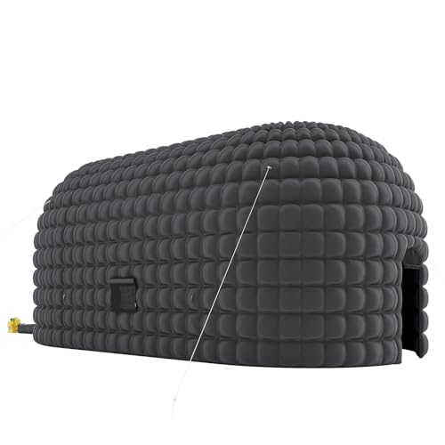 GarveeLife Inflatable Nightclub 33.5x18.4x14.8 Ft, Portable Blow Up Night Club Tent with Roll Up Door & 3 Windows, Inflatable Party Tent for Adults Bi