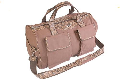 ZEP-PRO Buck Brown Waxed Canvas Old School Camo Weekender Bag
