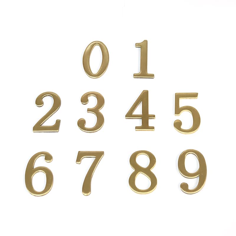 Dew Drop Ink Pads Better Box 2-Inch Solid Brass Mailbox Numbers - BN6 ...