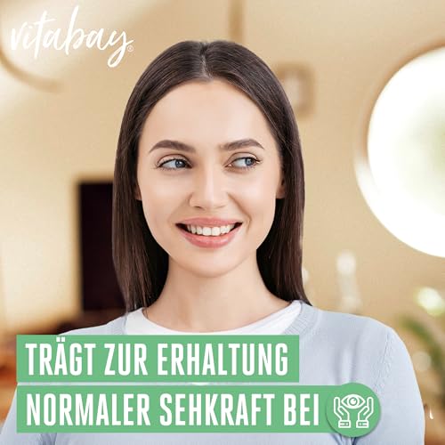 Vitabay Vitamin A Hochdosiert Kapseln - 120 Vegane Vitamin A Retinol Kapseln 10000 IE - Vitamine A für Augen, Haut & Immunsystem - Vit A Vegan - Laborgeprüft