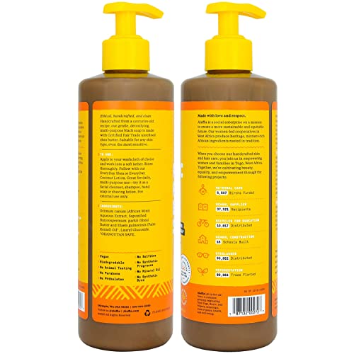 Alaffia Autentico sapone nero africano, inodore
