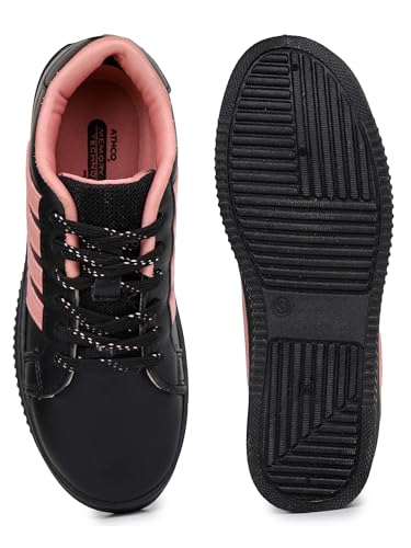 Image of ATHCO womens Aira Women's Sneakers Comfortable Walking, Running & Casual Shoes Stylish Lightweight Design with Steady Grip Casual Sneaker Shoes for Women Soft Cushioned Insole Sneakers for Women AIRA ATHCO