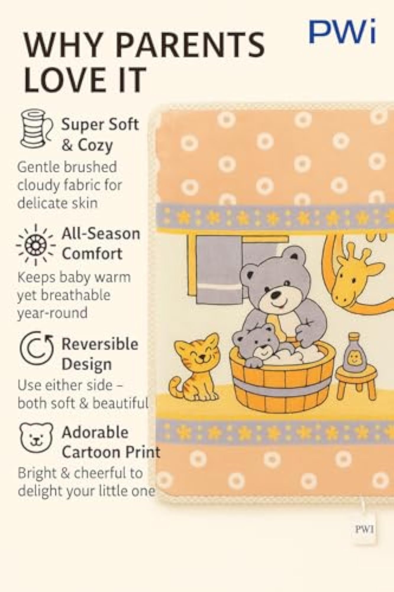 Ultra Soft Double Layer Baby Blanket
