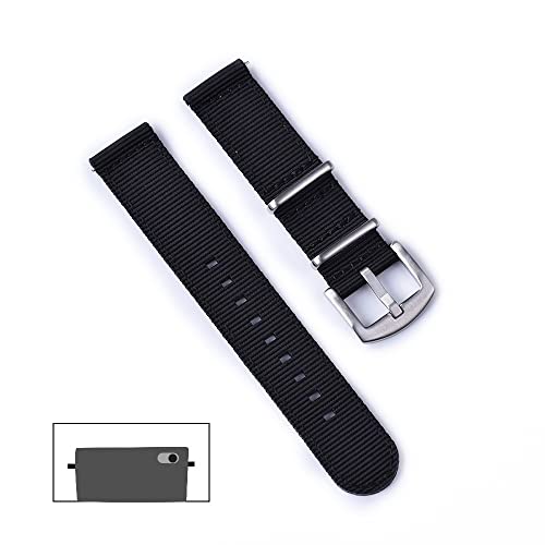Sangle en nylon flexible 20 mm : bracelet de remplacement lavable et ultra-résistant