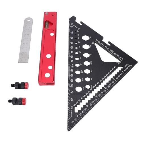 Escuadra portátil de aleación de aluminio para carpintería miniatura 2