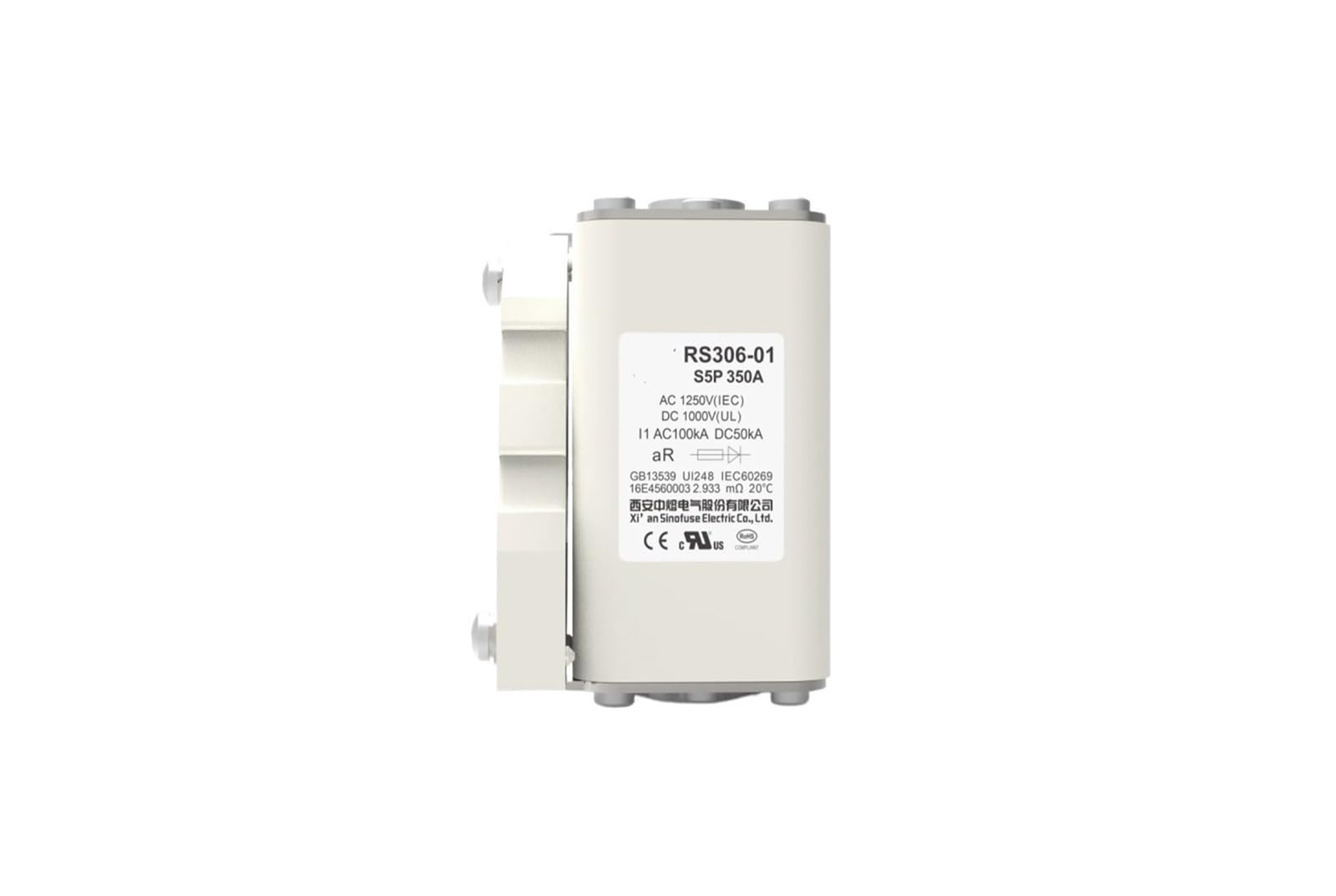 Fusible RS306-01-S5P-200A protège vos onduleurs contre les surcharges 1250V