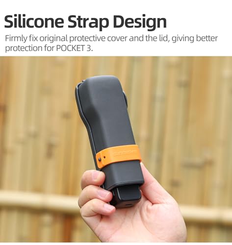 Protector de lente DJI Pocket 3 contra arañazos con correa de silicona 5