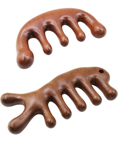 BINCKIN Wooden Scalp Massager Comb for Hair Growth, 2 Pack ...