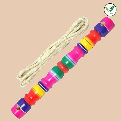 Image of Wooden Thottil Kambu (Multicolour)