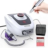 Professional Electric Nail Drill Machine 32W 35000RPM E-file Electric Nail File Grinder Polisher Kit Manicure Pedicure Drill for Acrylic Nail Tools for Gel Nails 100-110V