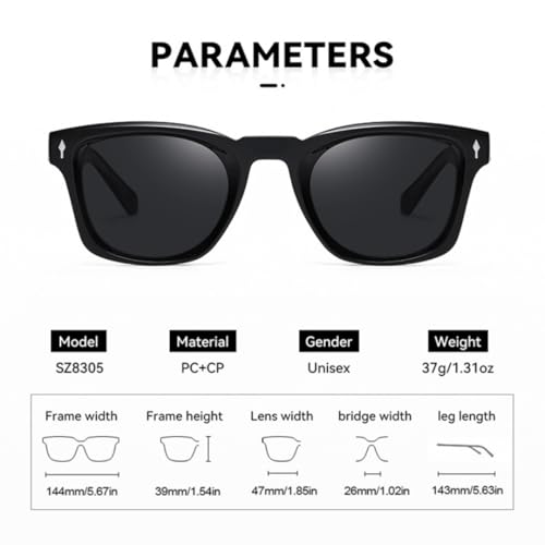 Lunettes de soleil de luxe pour femmes aux finitions rivets rétro