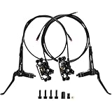 Exceedhub E-Bike Hydraulic Disc Brake Set, 2-PIN 2-Pistons Electric Power-Off...