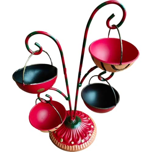 Support de collation de Noël à 3 étages pour buffet de fête