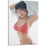 ちとせよしの下着セクシー写真ポスター壁飾り クール ポスター 壁アート キャンバス 印刷 アートパネル オフィス装飾 ぶら下がる 版画 ギフト12x18inch(30x45cm)