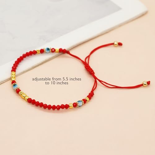 Evil Eye Protection Bead Bracelets for Women Girls, Handmade String Beaded Bracelet Adjustable Jewelry Gifts…3
