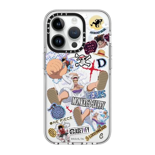 CASETiFY NA MagSafeΉ iPhone 14 Pro P[X [΂݂ɂf / 2m̗NA / One Piece ] - Luffy Gears Evolution Sticker Mania - NA